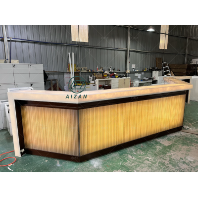 Custom luxury led bar counter set