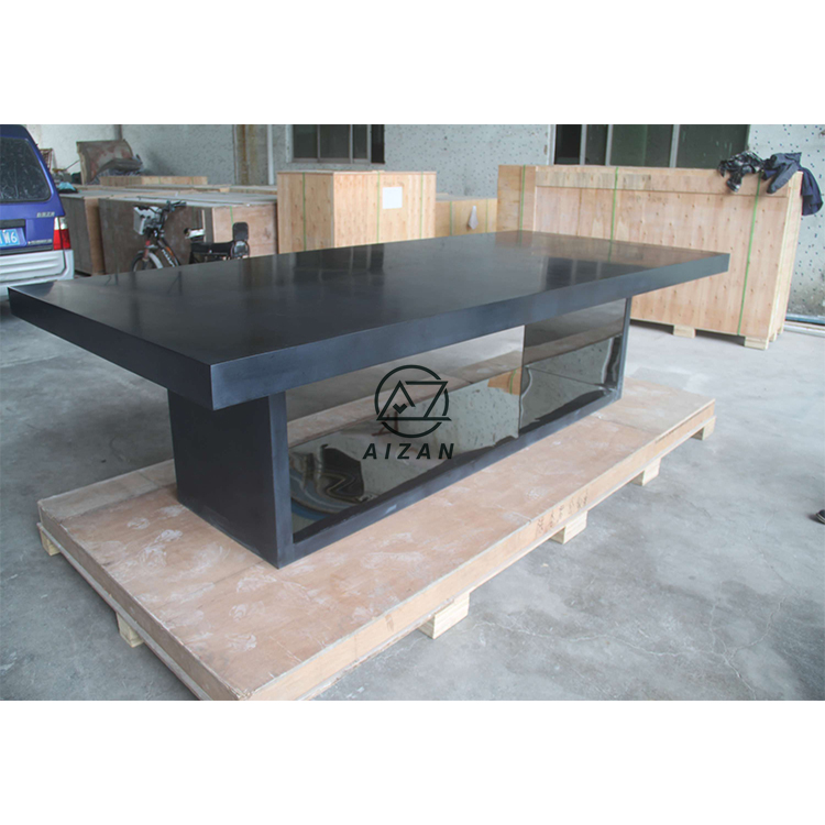 Modern black boardroom conference table for 10 seats 20 seats custom size