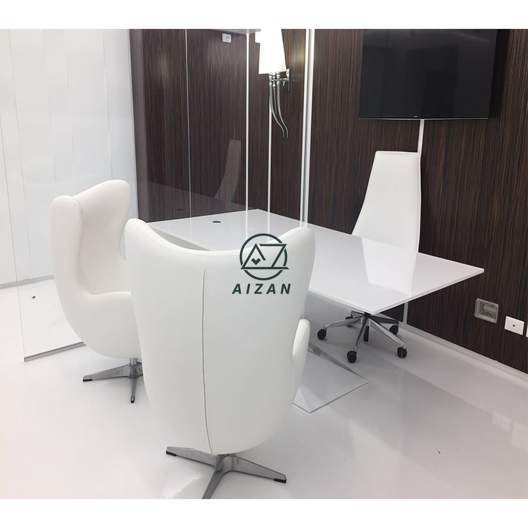 Luxury white office table home office desk design