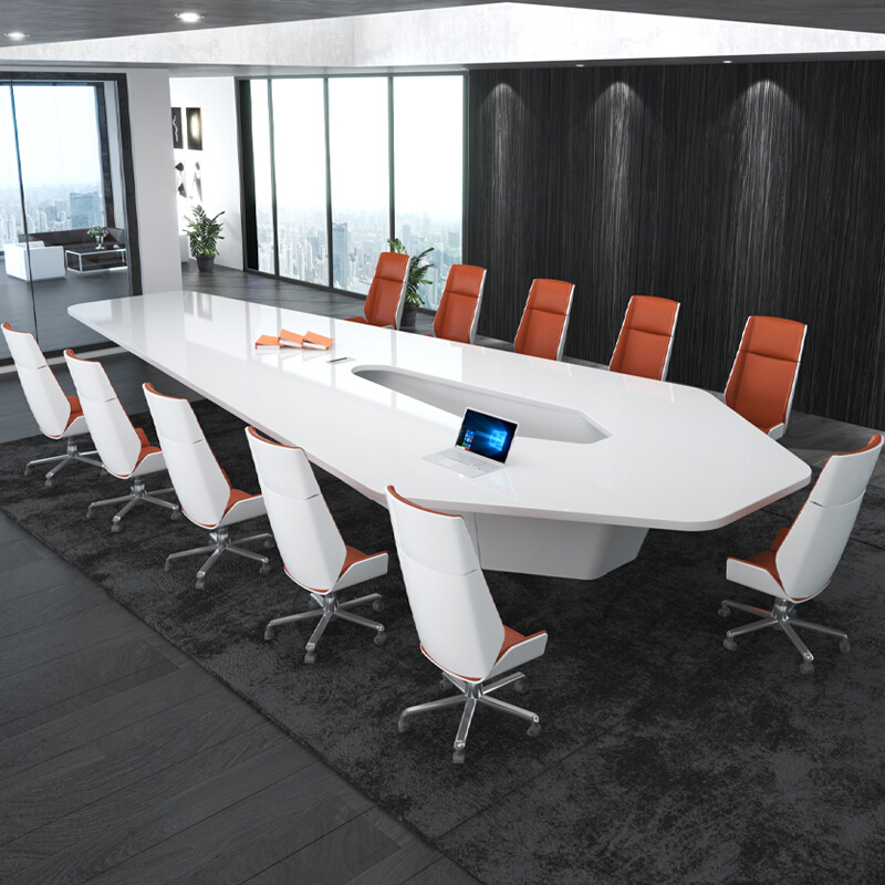 Special design conference table meeting desk modern white