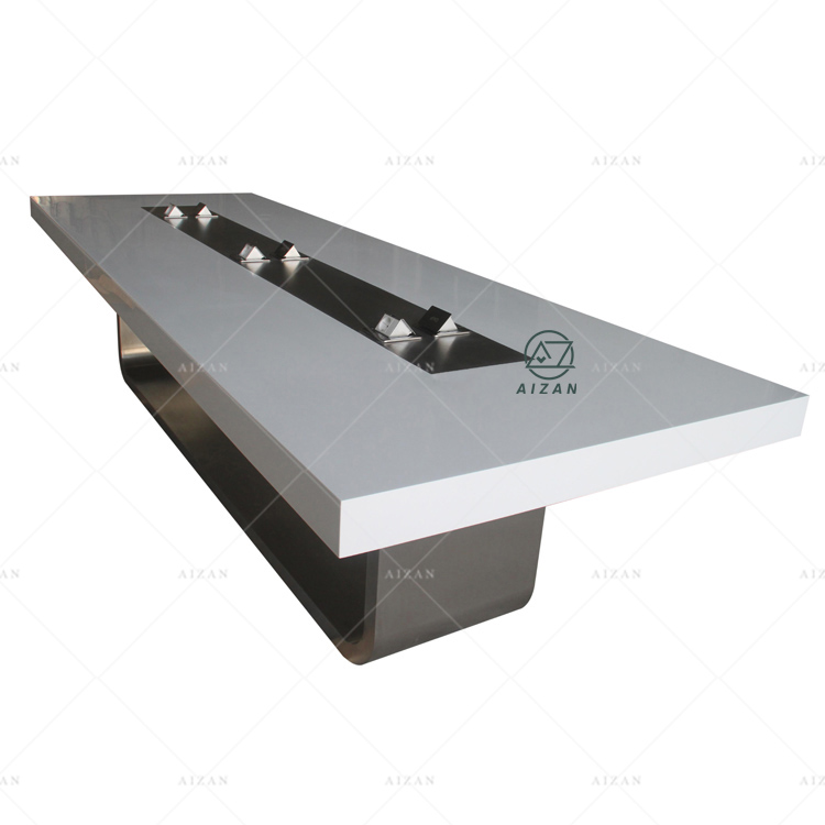 Fashion design modern white conference table for 10-20 seats